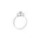 Gemmyo Rétroromantique - Bague marguerite en or gris 18 carats et diamants