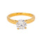 55 Bague solitaire en or jaune et diamant 58 Facettes 3910222CD