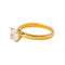 55 Bague solitaire en or jaune et diamant 58 Facettes 3910222CD