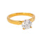 55 Bague solitaire en or jaune et diamant 58 Facettes 3910222CD