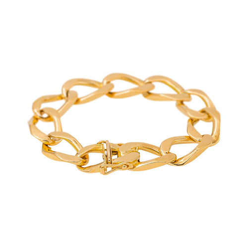 Bracelet maille gourmette en or jaune 58 Facettes 5036054CN