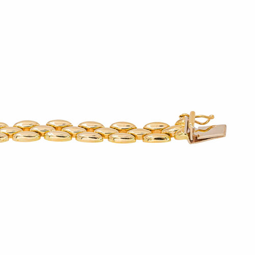 Bracelet maille grain de riz en or jaune 58 Facettes 5433974CN