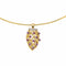 Collier semi-rigide en or jaune et or blanc, rubis et diamants 58 Facettes 5437344CN