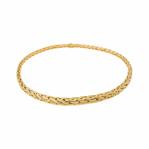 Caplain - Collier maille palmier en or jaune 58 Facettes 5481649CN