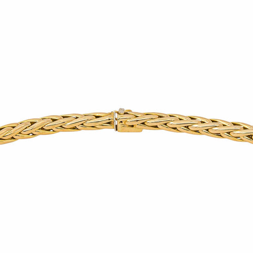 Caplain - Collier maille palmier en or jaune 58 Facettes 5481649CN