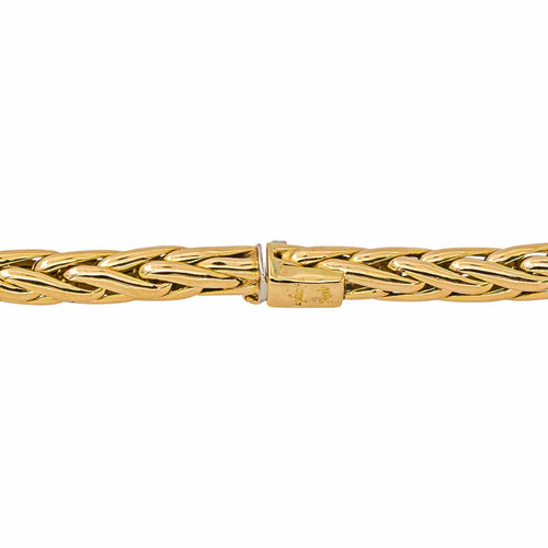 Caplain - Collier maille palmier en or jaune 58 Facettes 5481649CN