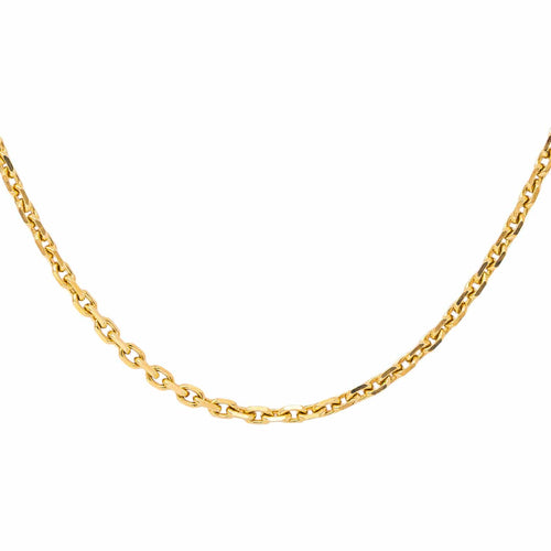 Collier maille forçat en or jaune 58 Facettes 5561623CN