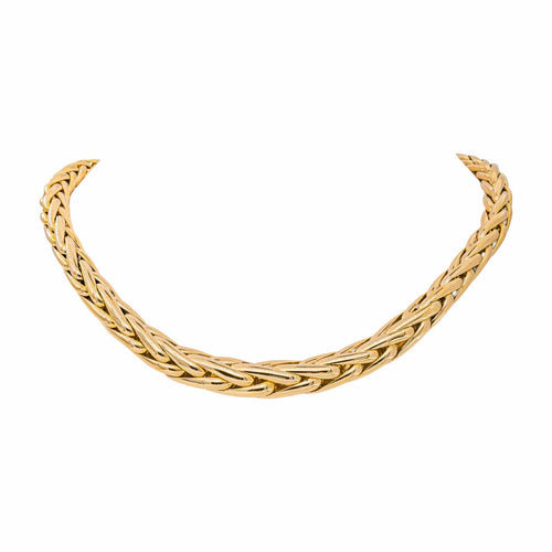 Collier maille Palmier en or jaune 58 Facettes 5624564CN