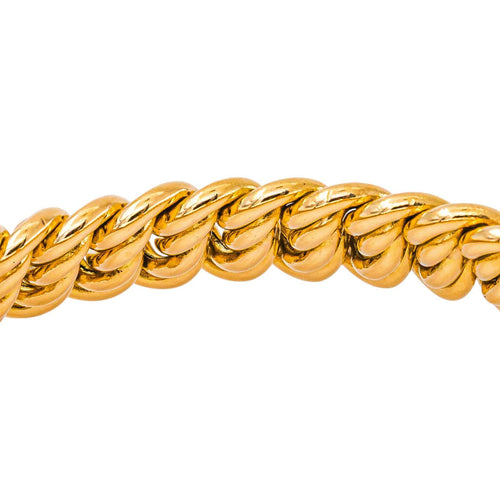 Bracelet maille américaine en or jaune 58 Facettes 5712929CN