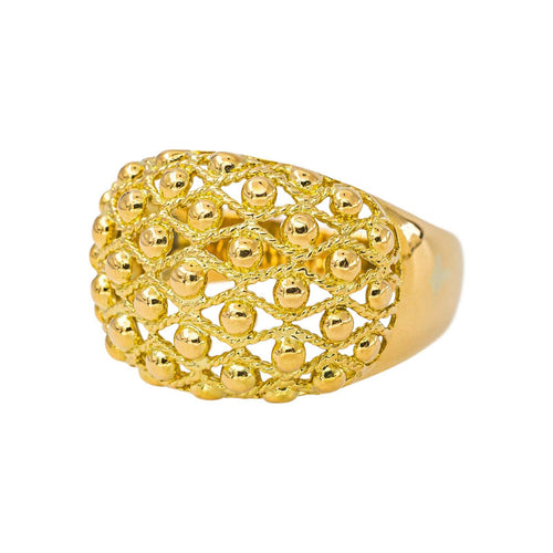 58 Bague boule en or jaune 58 Facettes 5713041CN