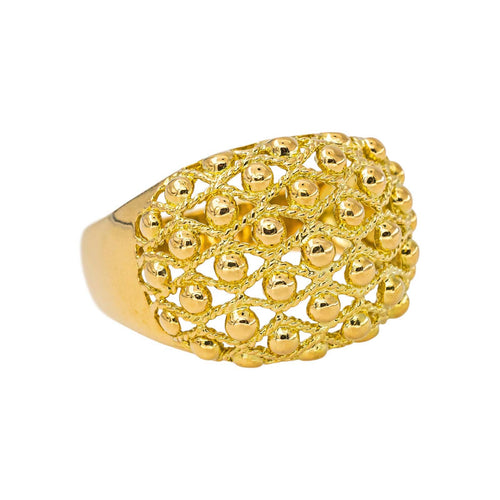 58 Bague boule en or jaune 58 Facettes 5713041CN