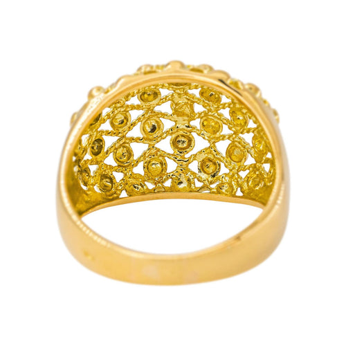 58 Bague boule en or jaune 58 Facettes 5713041CN