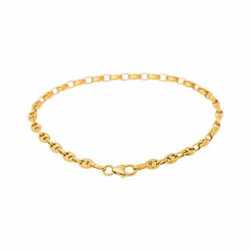 Bracelet maille grain de café en or jaune 58 Facettes 5729124CN