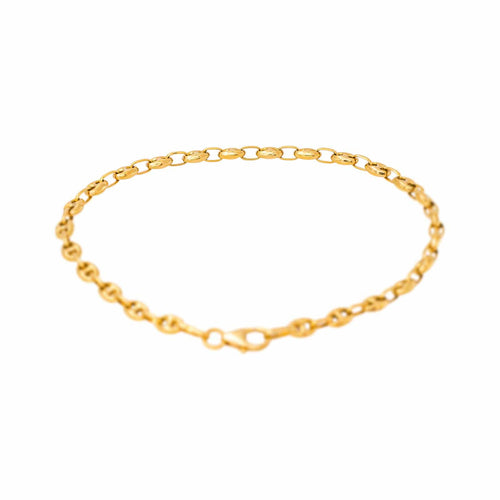 Bracelet maille grain de café en or jaune 58 Facettes 5729124CN