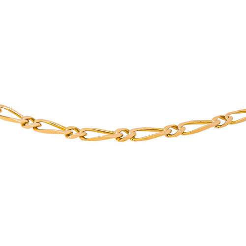 Collier maille alternée en or rose 58 Facettes 5729166CN