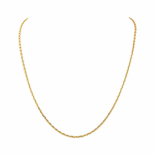 Collier maille forçat en or jaune 58 Facettes 5729193CN