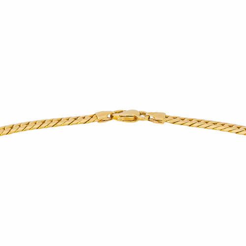 Collier maille anglaise en or jaune 58 Facettes 5729605CN