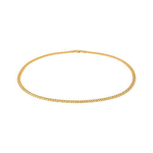 Collier maille anglaise en or jaune 58 Facettes 5729605CN