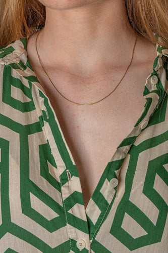 Collier maille forçat en or jaune 58 Facettes 5730171CN
