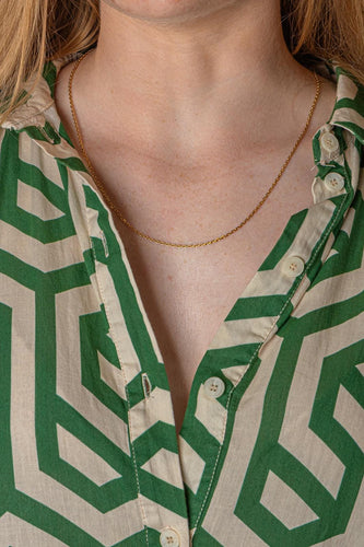 Collier maille forçat en or jaune 58 Facettes 5741894CN