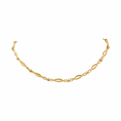 Collier à maillons torsadés en or jaune 58 Facettes 5745702CN