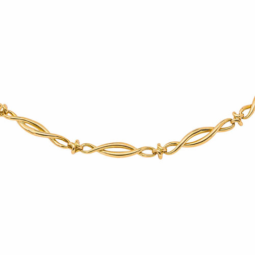 Collier à maillons torsadés en or jaune 58 Facettes 5745702CN