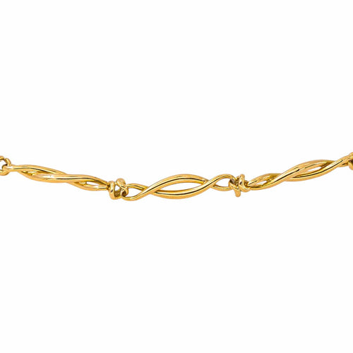 Collier à maillons torsadés en or jaune 58 Facettes 5745702CN