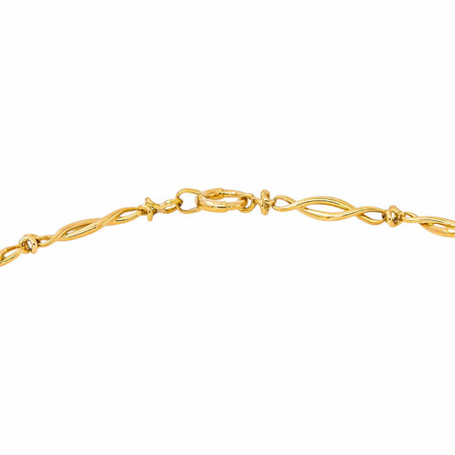Collier à maillons torsadés en or jaune 58 Facettes 5745702CN