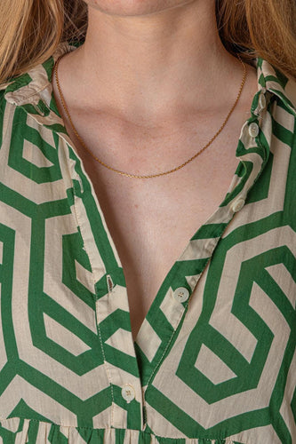 Collier maille forçat en or jaune 58 Facettes 5750780CN