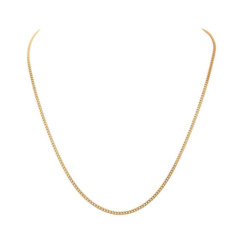 Collier maille gourmette en or rose 58 Facettes 5751820CN