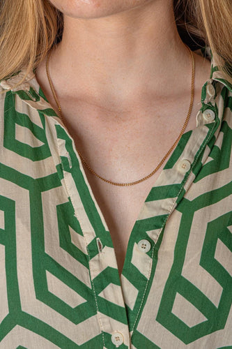 Collier maille gourmette en or rose 58 Facettes 5751820CN