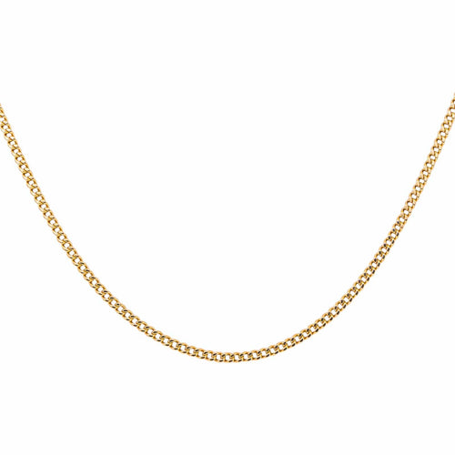 Collier maille gourmette en or rose 58 Facettes 5751820CN