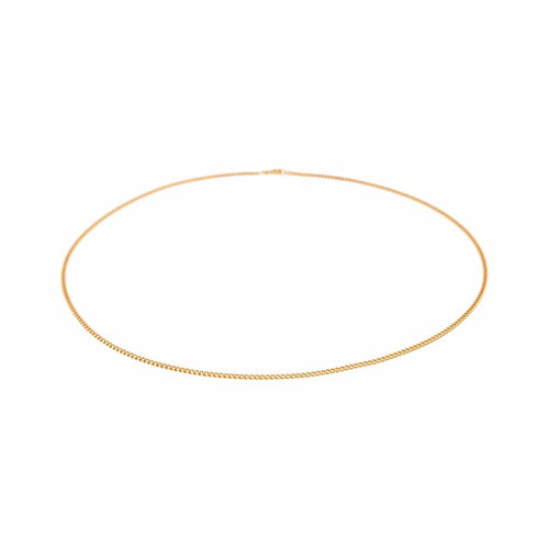 Collier maille gourmette en or rose 58 Facettes 5751820CN