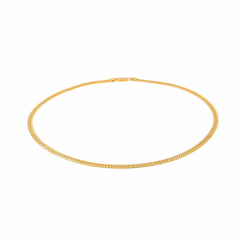 Collier maille anglaise en or jaune 58 Facettes 5752308CN