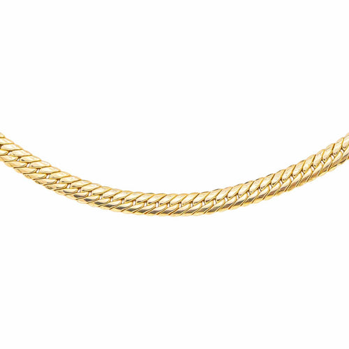 Collier maille anglaise en or jaune 58 Facettes 5752308CN