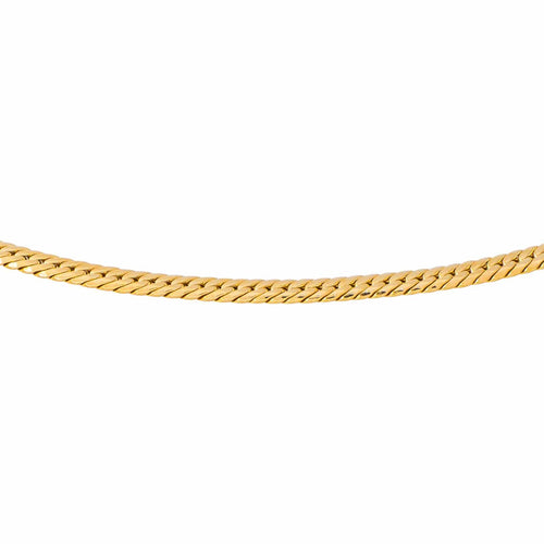 Collier maille anglaise en or jaune 58 Facettes 5752308CN