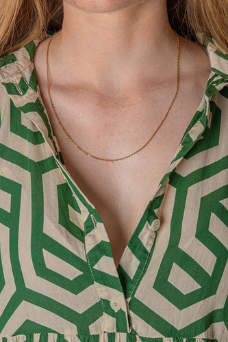 Collier maille forçat en or jaune 58 Facettes 5754136CN