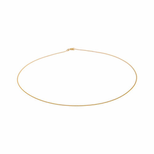 Collier maille gourmette en or jaune 58 Facettes 5758559CN