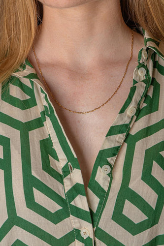 Collier maille alternée en or jaune 58 Facettes 5760040CN