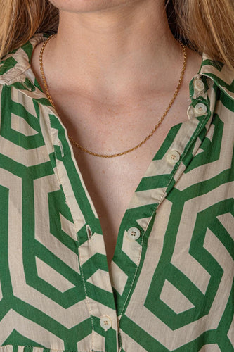 Collier maille grain de café en or jaune 58 Facettes 5777546CN