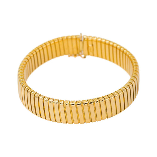 Bracelet maille Tubogas en or jaune 58 Facettes 5789083CN
