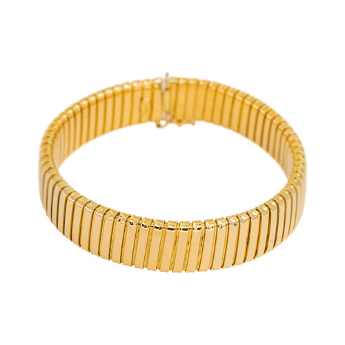 Bracelet maille Tubogas en or jaune 58 Facettes 5789083CN