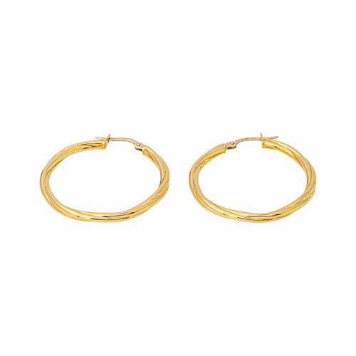 Créoles - Boucles d'oreilles en or jaune 58 Facettes 5810926CN