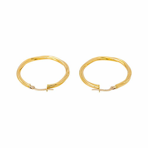 Créoles - Boucles d'oreilles en or jaune 58 Facettes 5810926CN
