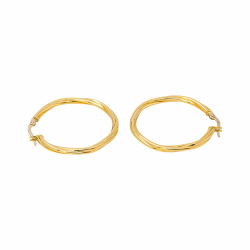 Créoles - Boucles d'oreilles en or jaune 58 Facettes 5810926CN