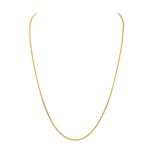 Collier maille forçat en or jaune 58 Facettes 5840523CN