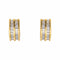 Boucles d'oreilles en or jaune et blanc avec diamants 58 Facettes 5840607CN