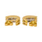 Boucles d'oreilles en or jaune et blanc avec diamants 58 Facettes 5840607CN