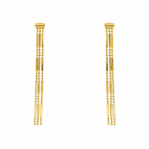 Boucles d'oreilles pendantes en or jaune 58 Facettes 5858128CN