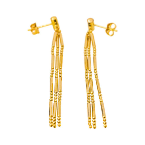 Boucles d'oreilles pendantes en or jaune 58 Facettes 5858128CN